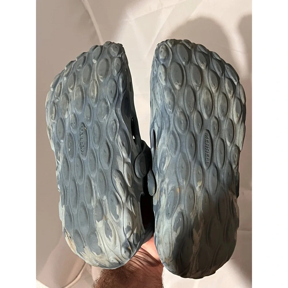Merrell Hydro Moc Blue Grey Marbled Water Shoes Mens 7.5 Clogs J003759